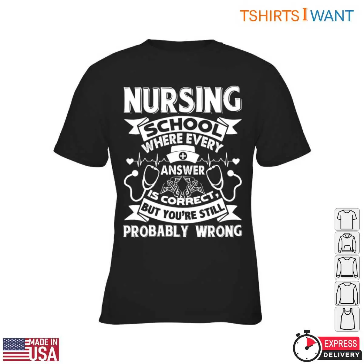 Nursing School Truth Statement Funny Nurse T-Shirt 13 Nursing School Truth T-Shirt Detail