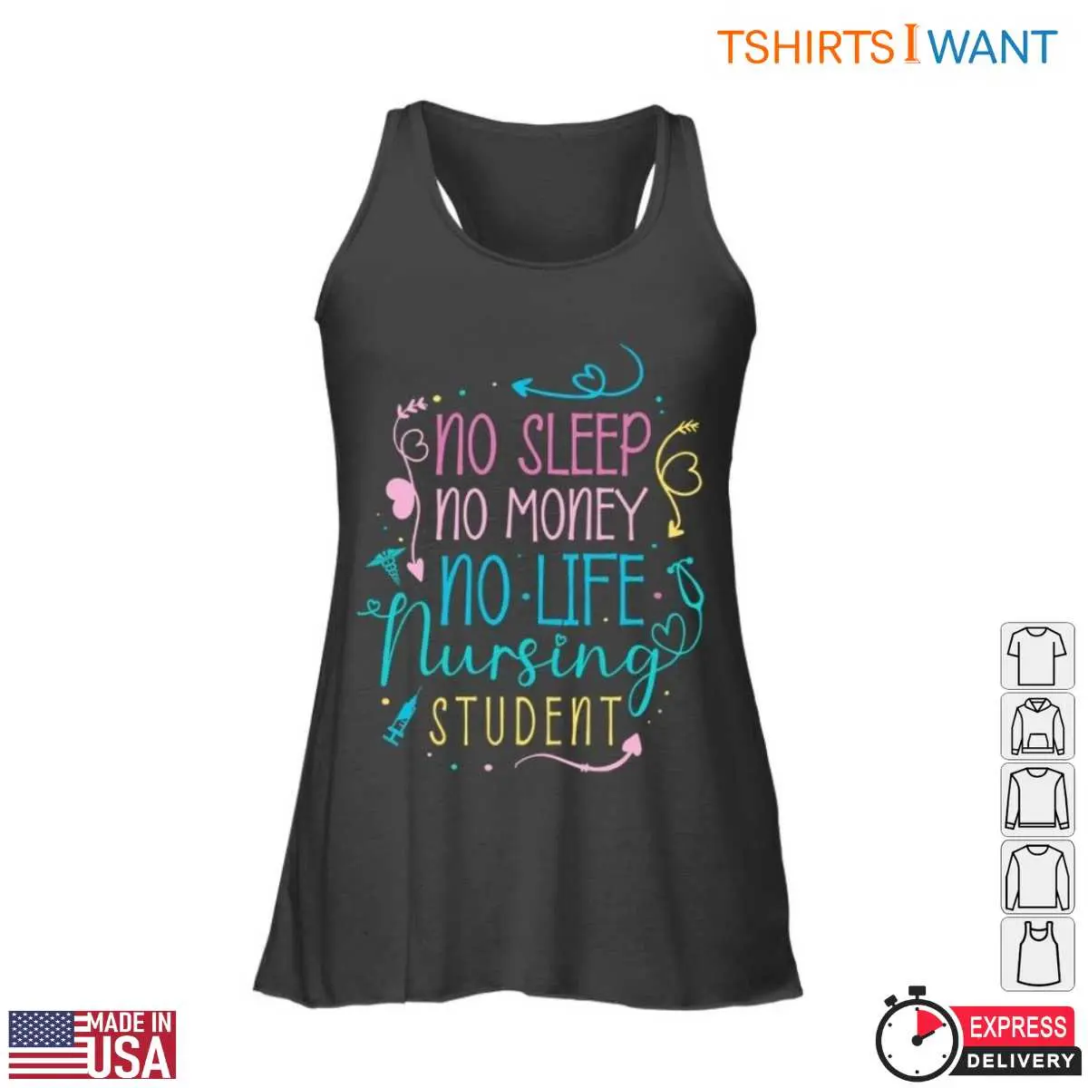 Nursing Student Life Struggles T Shirt 3 1.jpg