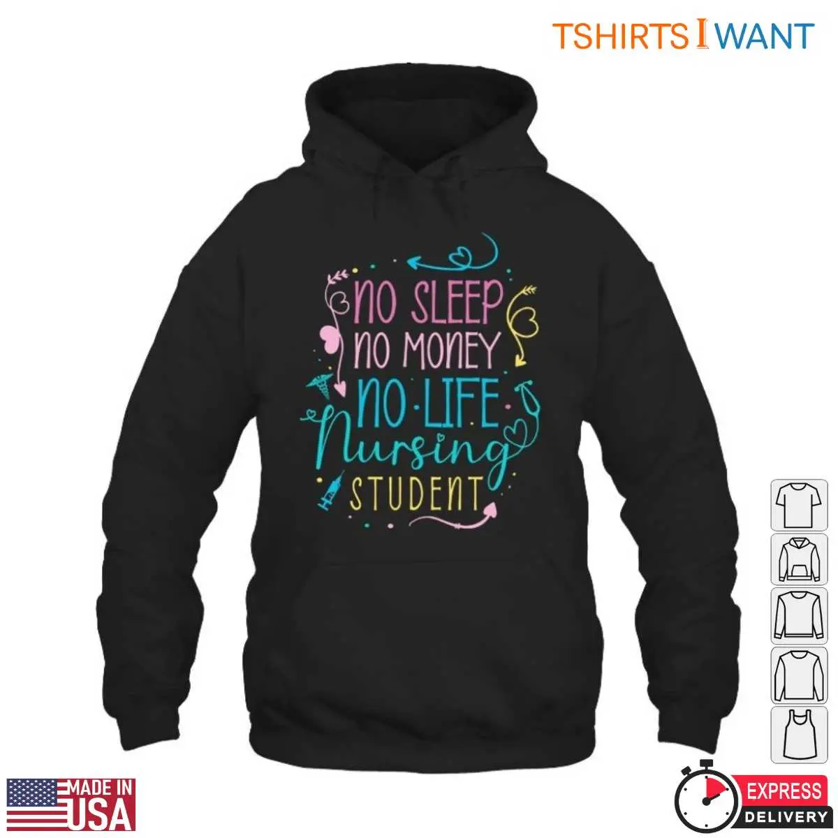 Nursing Student Life Struggles T Shirt 4 1.jpg