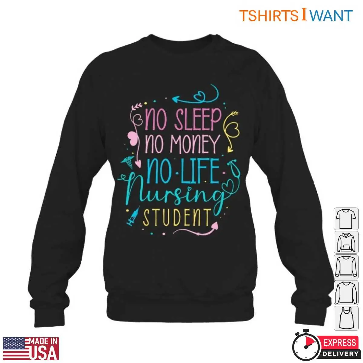 Nursing Student Life Struggles T Shirt 5 1.jpg
