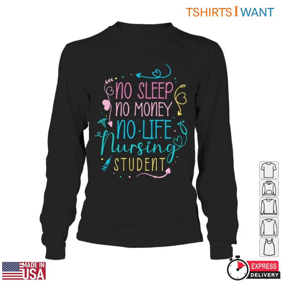 Nursing Student Life Struggles T Shirt 6 1.jpg