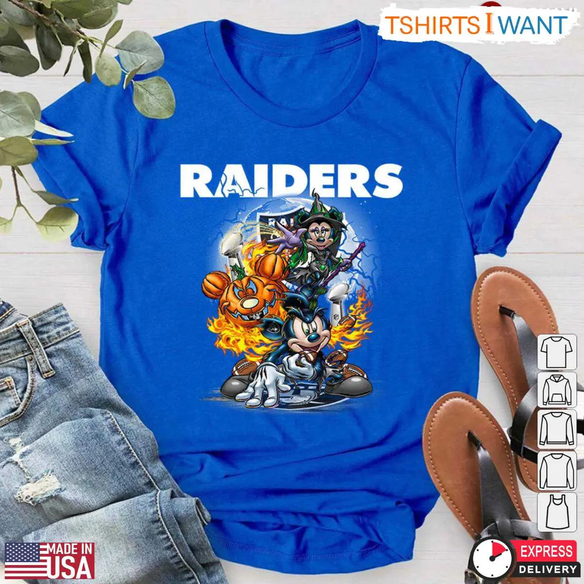 Oakland Raiders Halloween Mickey T Shirt 3 1.jpg