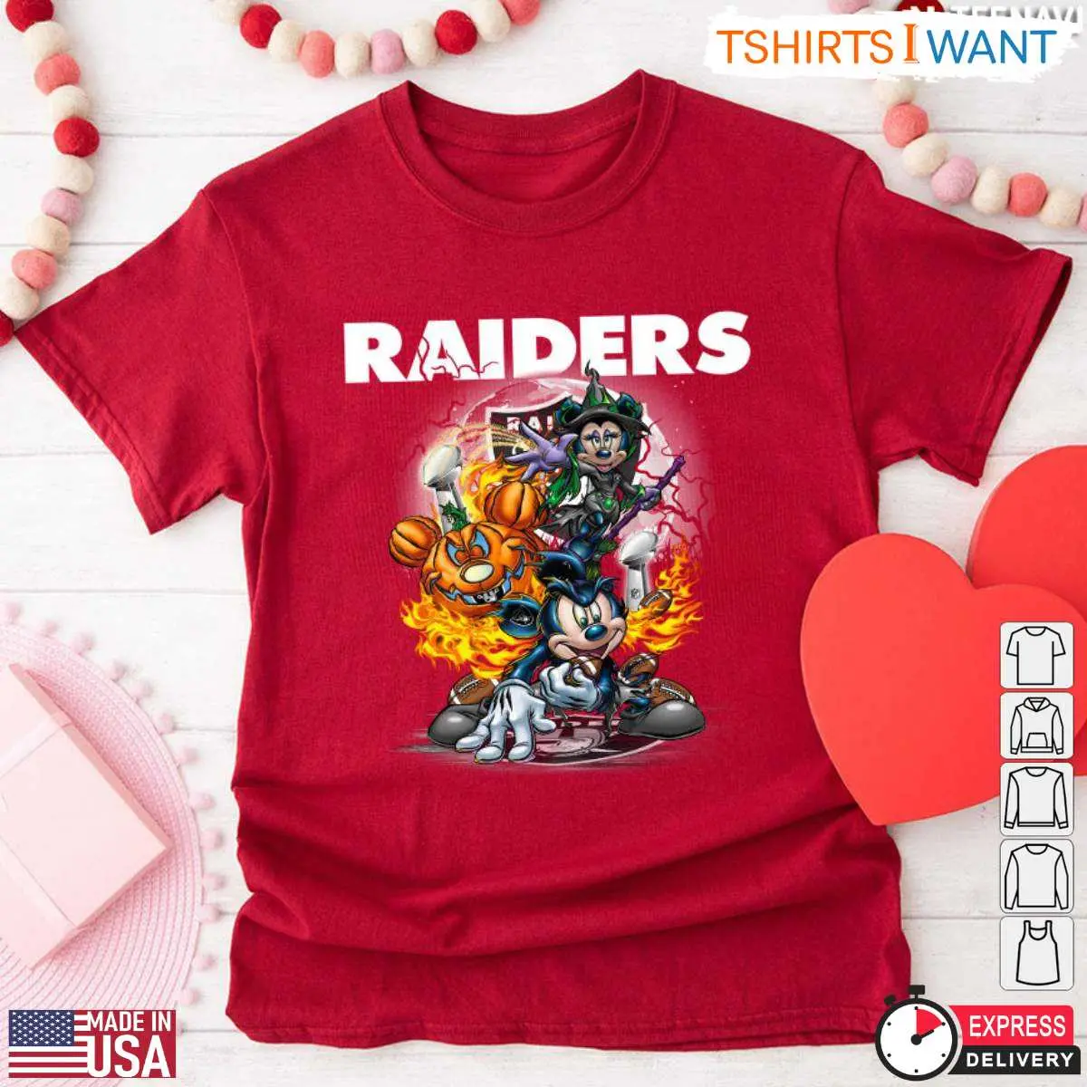 Oakland Raiders Halloween Mickey T Shirt 4 1.jpg