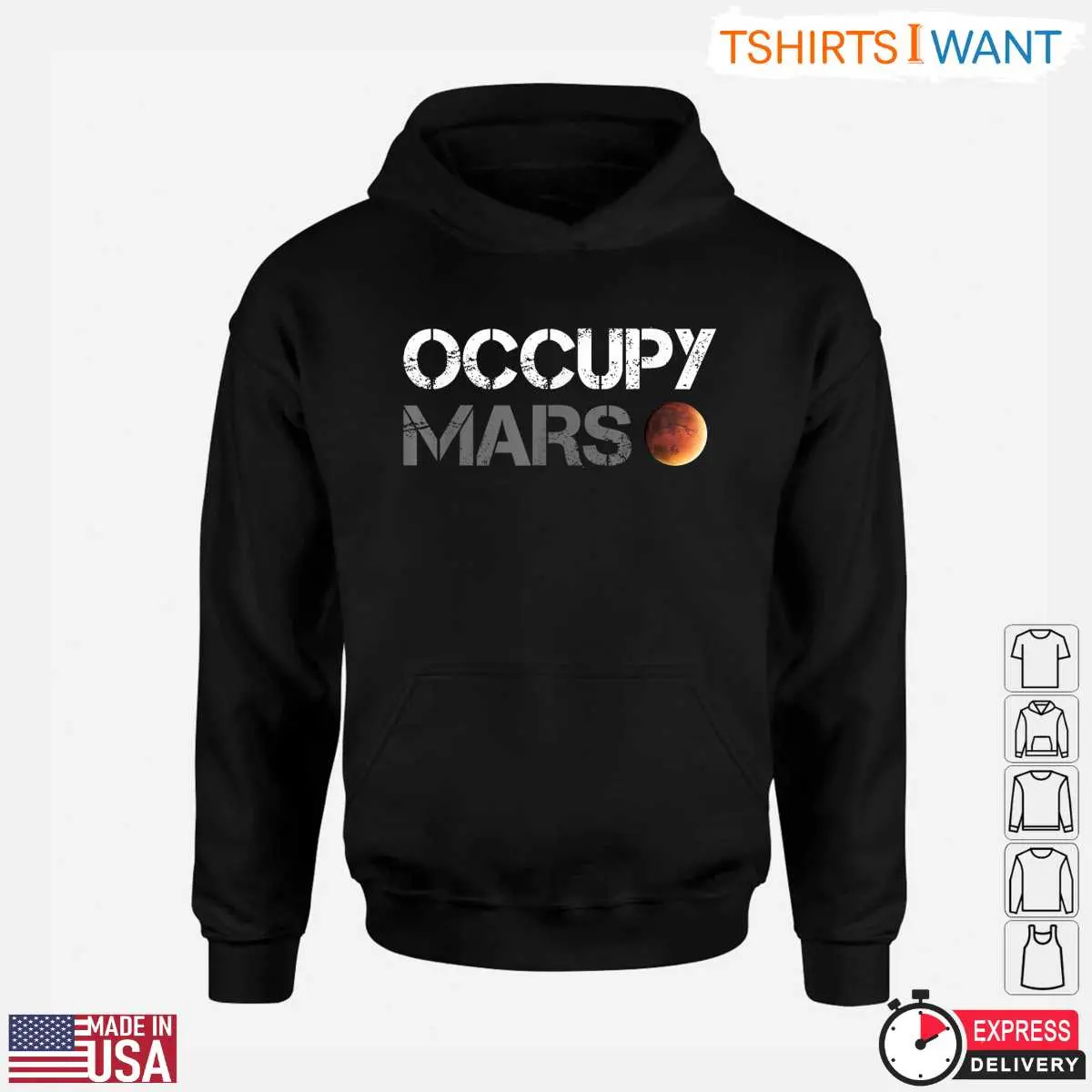 Occupy Mars Minimalist Space Elon Musk Inspired Daily Graphic T Shirt 2 1.jpg