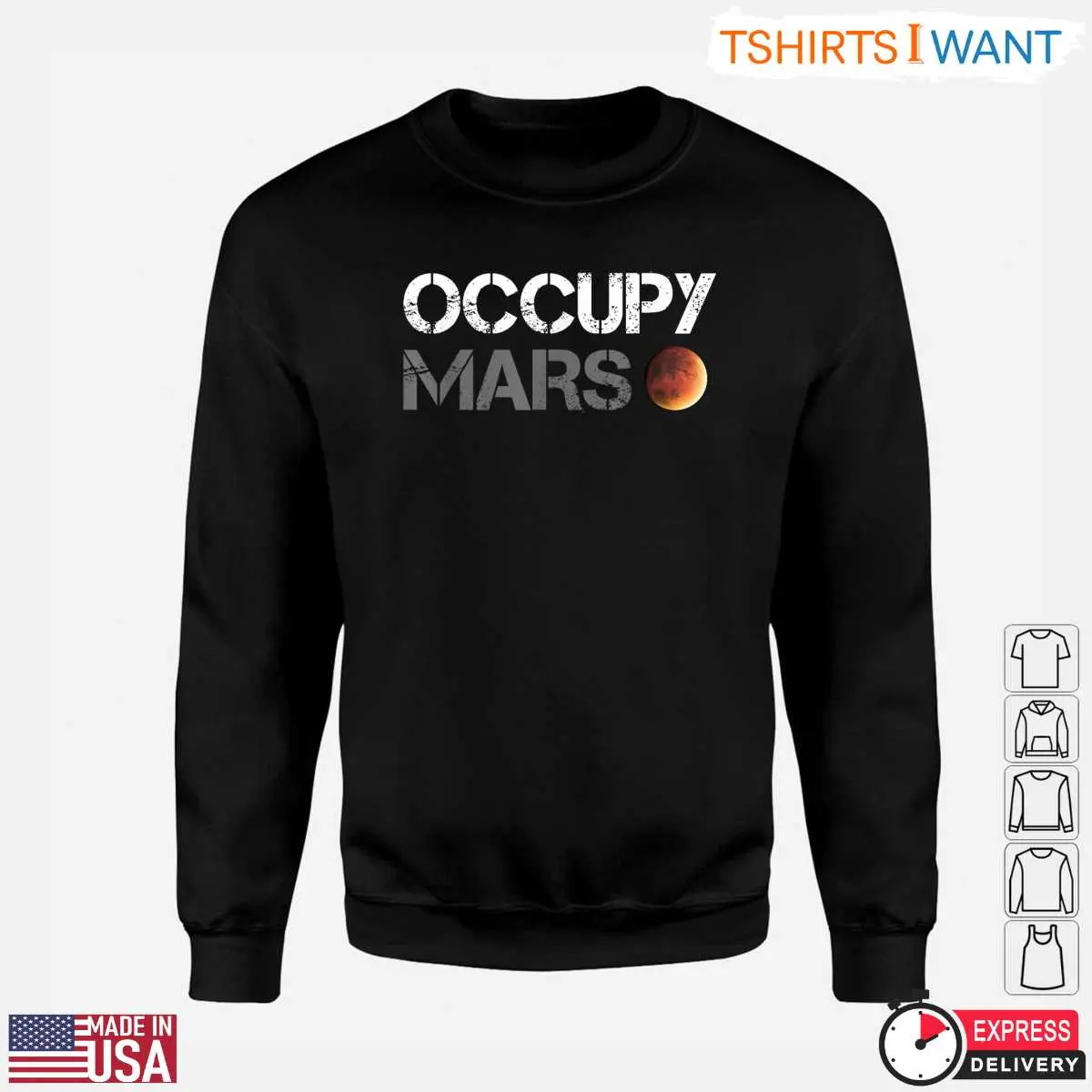 Occupy Mars Minimalist Space Elon Musk Inspired Daily Graphic T-Shirt 13 Occupy Mars Minimalist Space Elon Musk Inspired Daily Graphic T-Shirt Detail