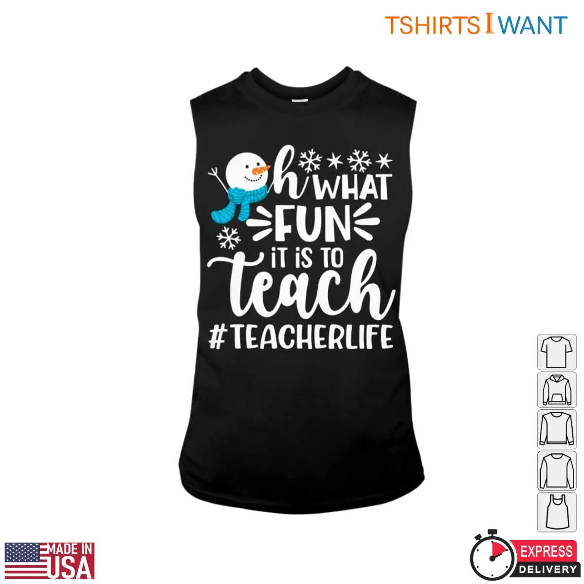 Oh What FUN it is to Teach Snowman Teacher T Shirt 3 1.jpg