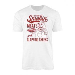 Old Row Smokin Meats T shirt E28093 Funny BBQ Pig Graphic Tee 1.jpg