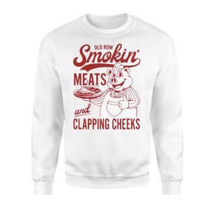 Old Row Smokin Meats T shirt E28093 Funny BBQ Pig Graphic Tee 3.jpg