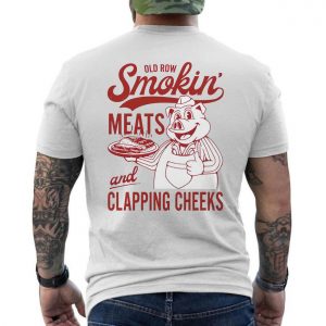 Old Row Smokin Meats T shirt E28093 Funny BBQ Pig Graphic Tee 6.jpg