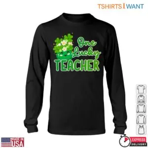 One Lucky Teacher T-Shirt - St. Patrick's Day Teacher Shirt with Clover and Flowers 11 One Lucky Teacher T Shirt St. Patricks Day Teacher Shirt with Clover and Flowers 6 1.jpg