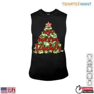 One Merry Teacher Christmas Tree T-Shirt 8 One Merry Teacher Christmas Tree T Shirt 3 1.jpg