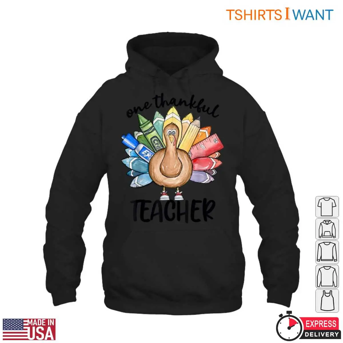 One Thankful Teacher T Shirt Thanksgiving Teacher Appreciation 4 1.jpg