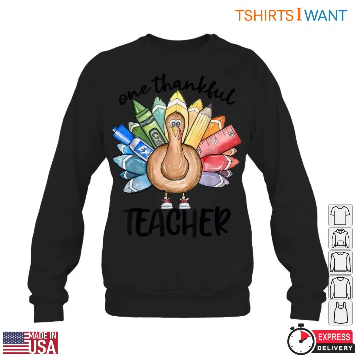 One Thankful Teacher T Shirt Thanksgiving Teacher Appreciation 5 1.jpg