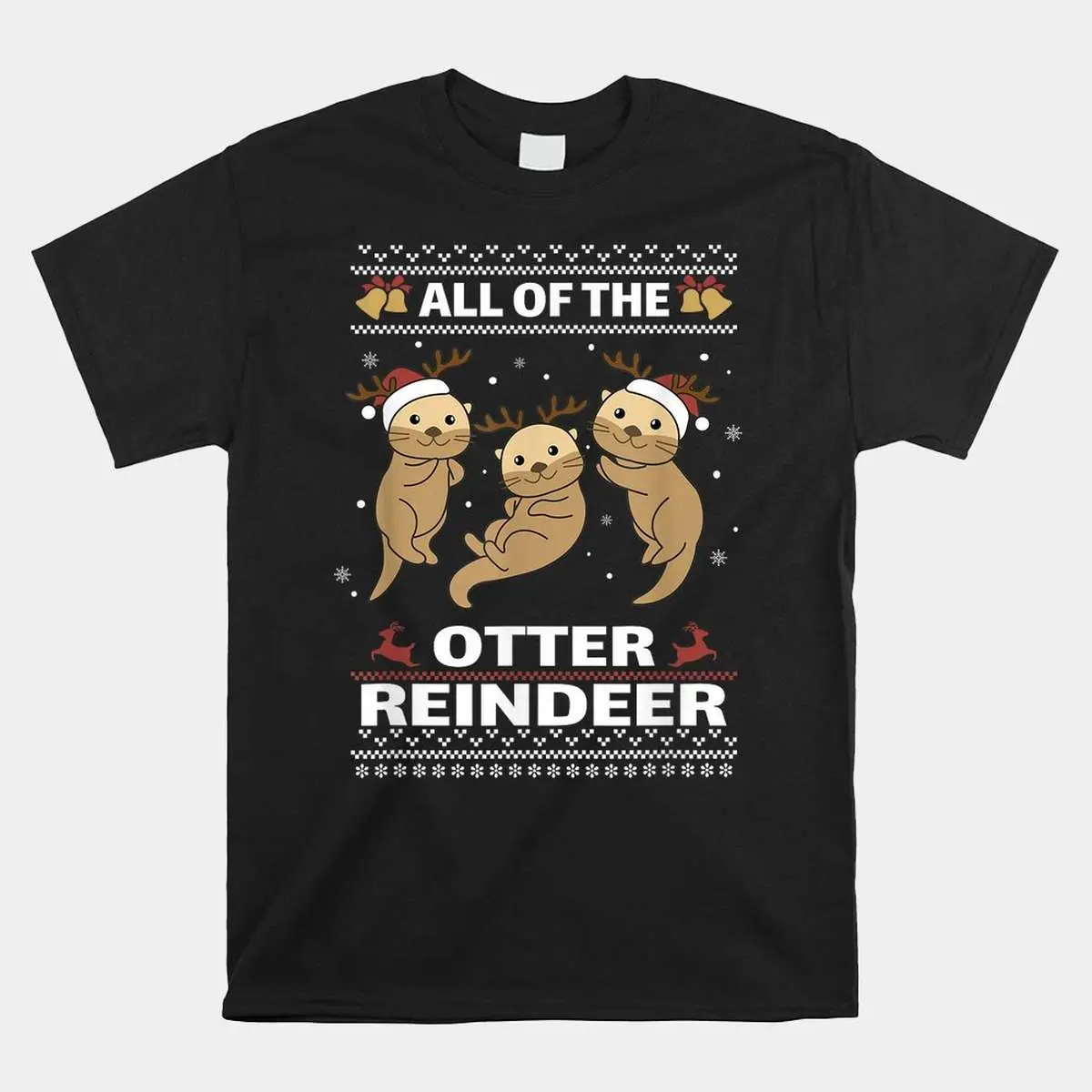 Otter Christmas Shirt Sweet Reindeer Design 1 1.jpg
