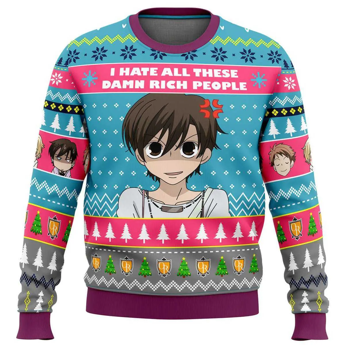Ouran Host Club Christmas I Hate All Sweater 2 1.jpg
