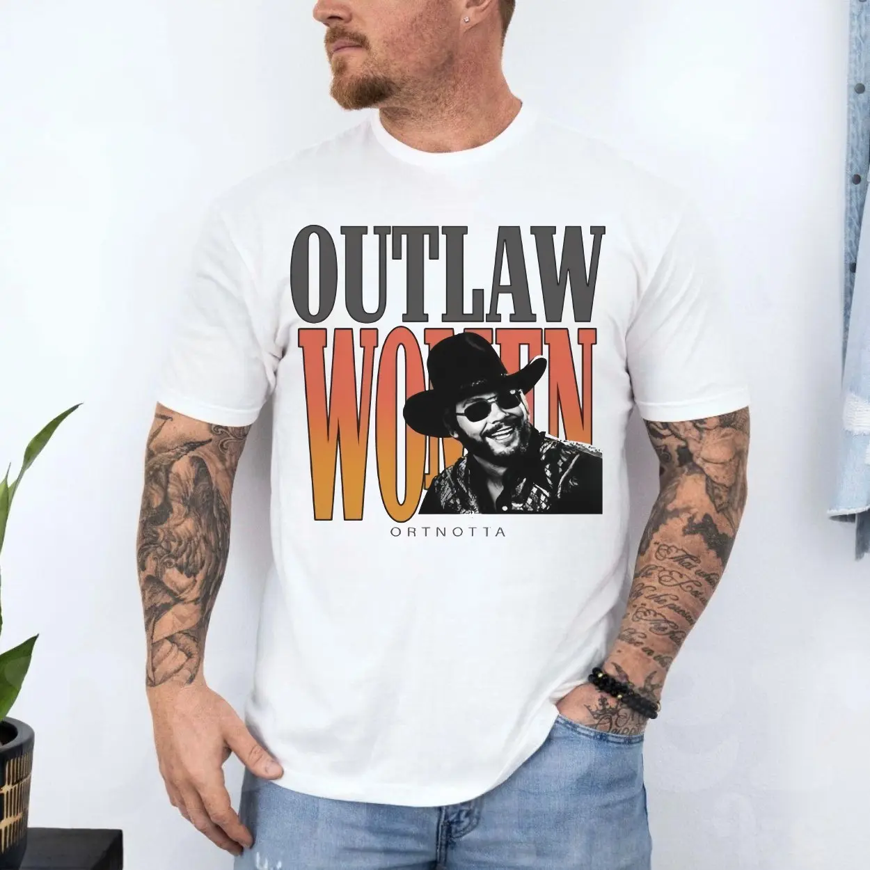 Outlaw Country T shirt E28093 Retro Western Style with Cowboy Graphic 4.jpg