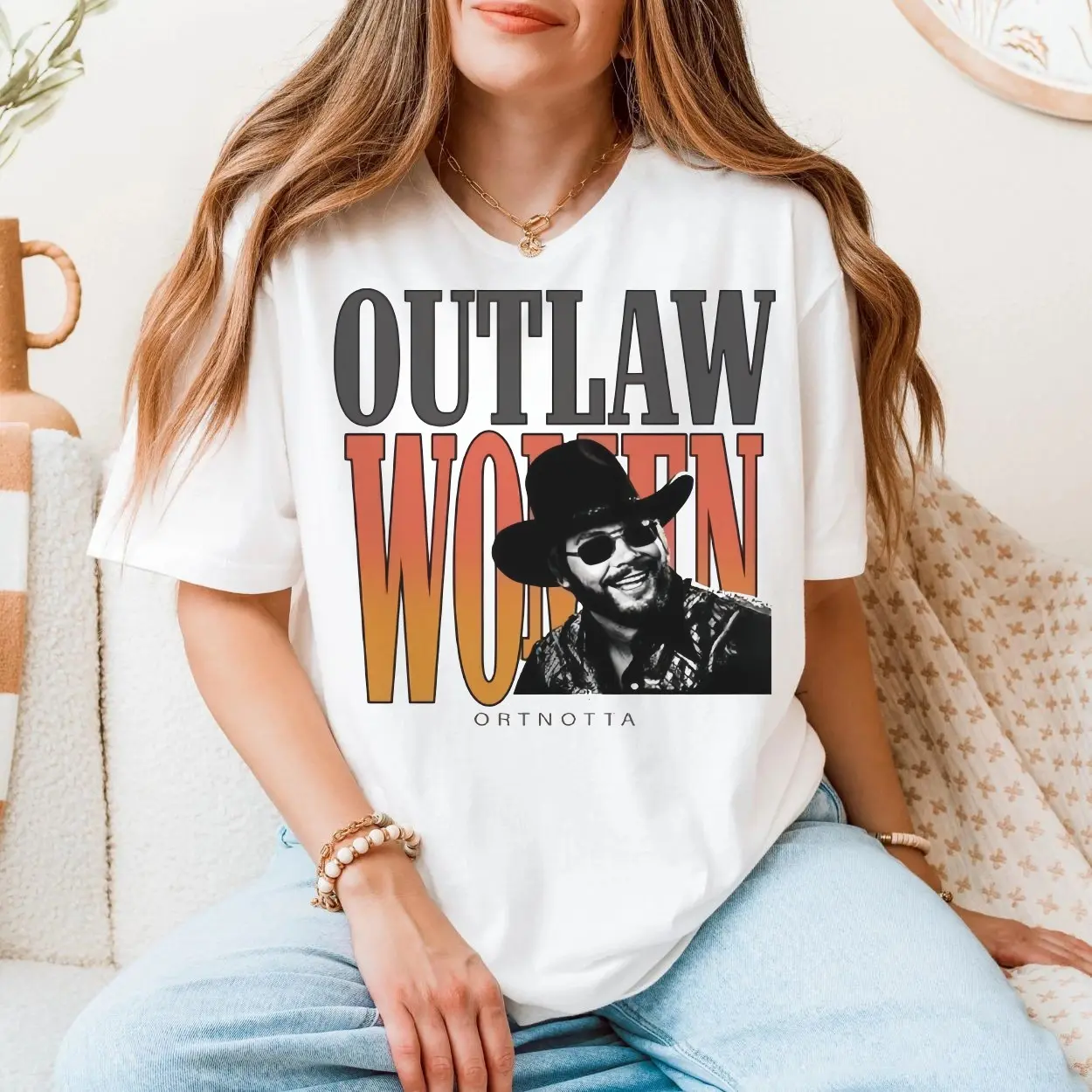 Outlaw Country T shirt E28093 Retro Western Style with Cowboy Graphic 5.jpg
