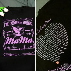 Ozzy Osbourne Mama I'm Coming Home Lyric Tee – Horror Goodbye Shirt 1
