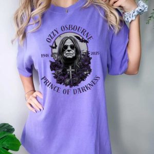 Ozzy Osbourne RIP Shirt – Prince of Darkness Gothic Tribute Tee 5