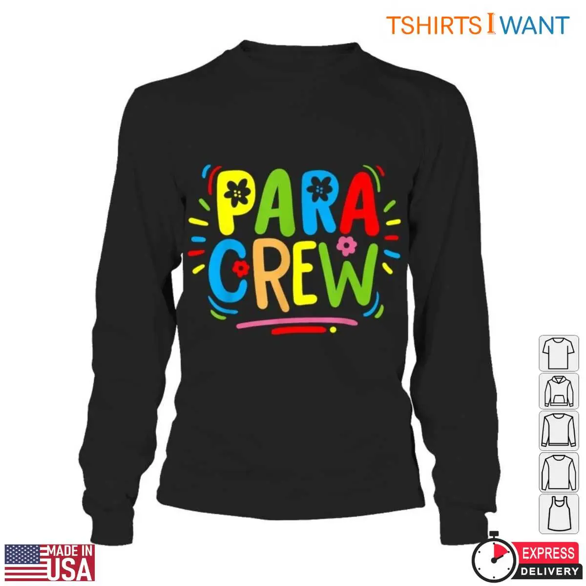 PARA CREW T Shirt Colorful Teacher Support Staff 5 1.jpg
