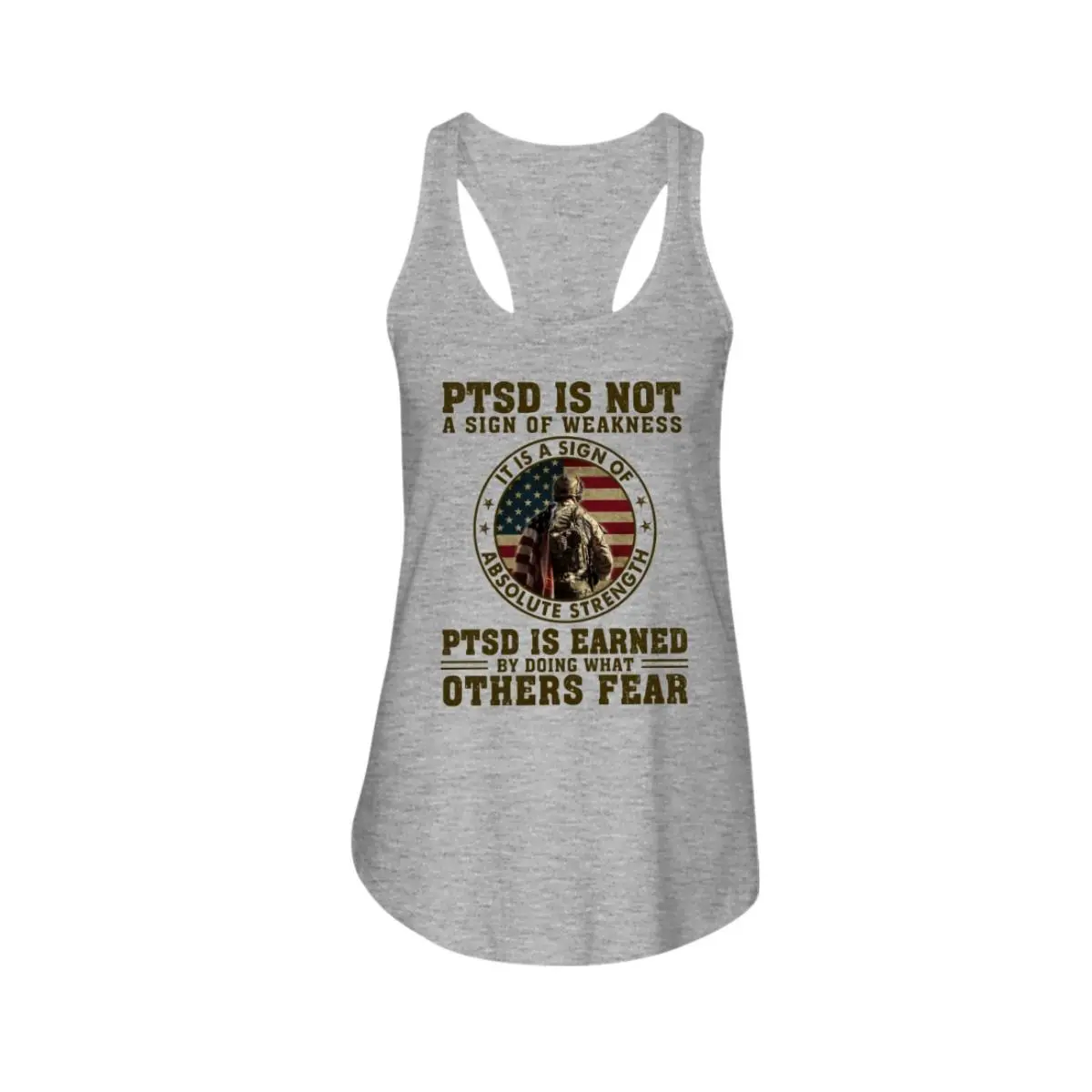 PTSD Awareness Shirts - Courageous Tees Defying Fear Tee 4 PTSD Awareness Strength Not Weakness Military Tee Shirts Gift For Veterans 4