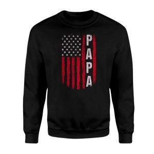Papa T shirt E28093 American Flag Patriotic Dad Gift Tee 3.jpg