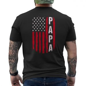 Papa T shirt E28093 American Flag Patriotic Dad Gift Tee 6.jpg