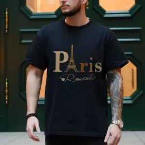 Paris Romantic Eiffel Tower Travel T-Shirt 10 Paris Romantic Eiffel Tower Travel T Shirt 4 1.jpg
