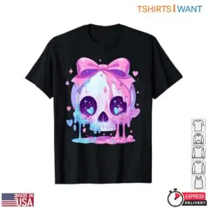 Pastel Goth Skull Bow Drip T-Shirt 11 Pastel Goth Skull Bow Drip T Shirt 6 1.jpg