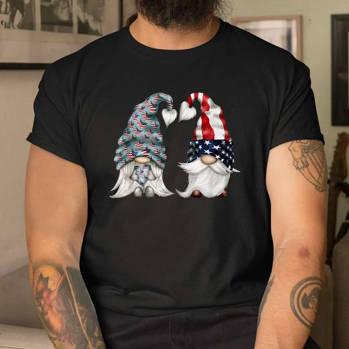 Patriotic Gnomes Proud Veteran T-Shirt 11 Patriotic Gnomes Proud Veteran T-Shirt Design