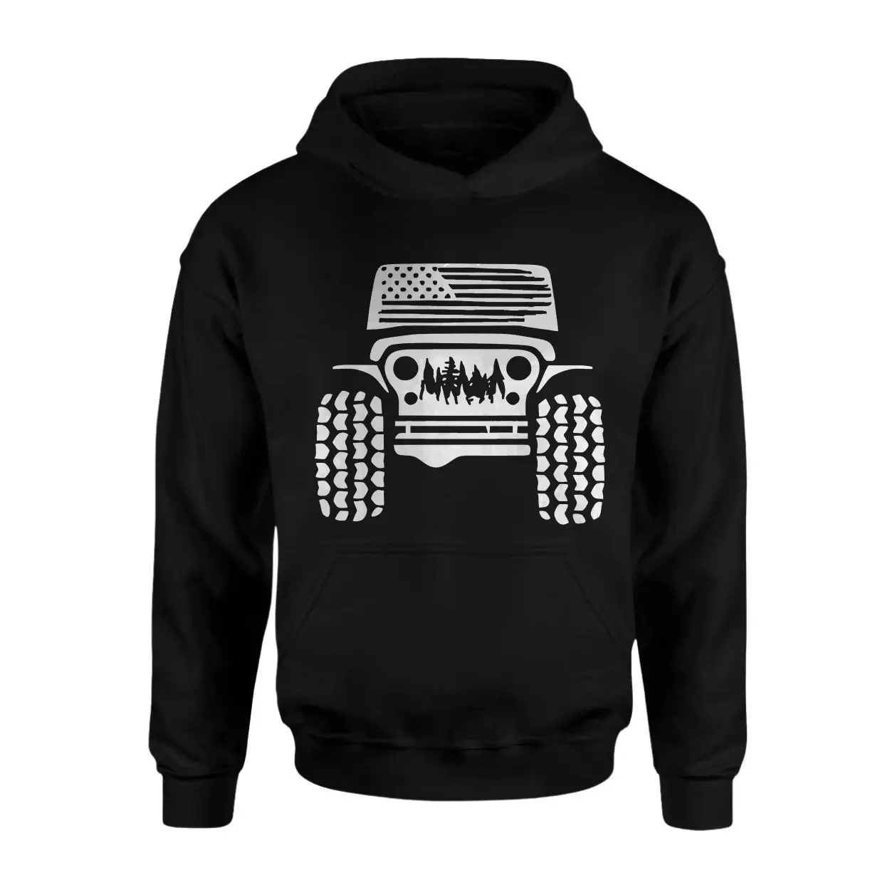Patriotic Jeep T shirt E28093 American Flag Off Road Adventure Graphic Tee 2.jpg
