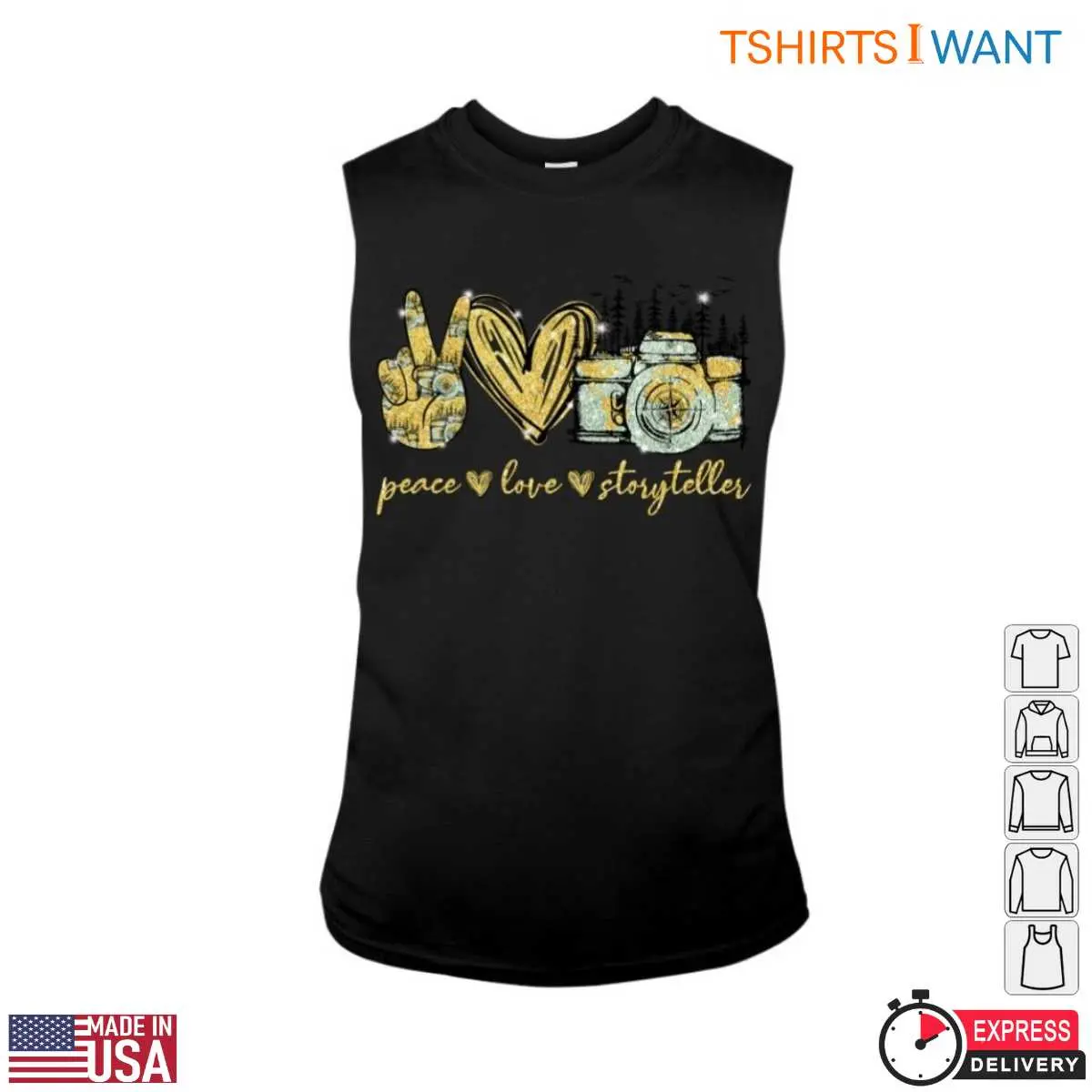 Peace Love Photography Artistic Camera Storyteller T Shirt 3 1.jpg