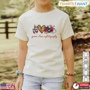 Peace Love Photography Shirt - Floral Camera Design for Photography Lovers 9 Peace Love Photography Shirt Floral Camera Design for Photography Lovers 4 1.jpg