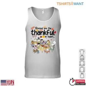 Peanut Characters T-Shirt - Blessed are the Thankful in Heart Graphic Tee 7 Peanut Characters T Shirt Blessed Thankful Graphic 3 1.jpg