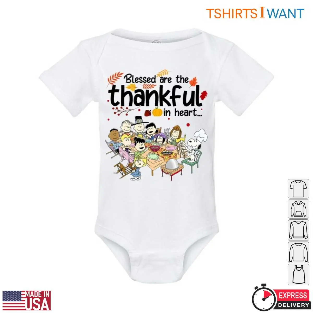Peanut Characters T Shirt Blessed Thankful Graphic 5 1.jpg
