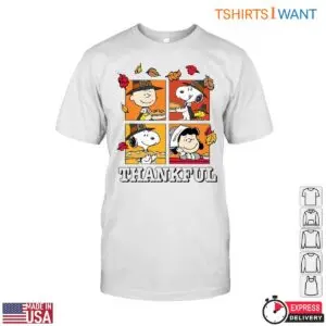 Peanuts Characters Thanksgiving T Shirt Festive Friends Apparel 1 1.jpg