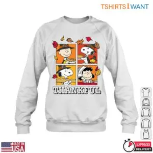 Peanuts Characters Thanksgiving T-Shirt - Snoopy & Friends Grateful Feast Festive Holiday Apparel 10 Peanuts Characters Thanksgiving T Shirt Festive Friends Apparel 4 1.jpg