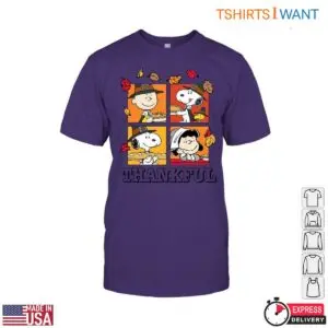 Peanuts Characters Thanksgiving T-Shirt - Snoopy & Friends Grateful Feast Festive Holiday Apparel 13 Peanuts Characters Thanksgiving T Shirt Festive Friends Apparel 7 1.jpg