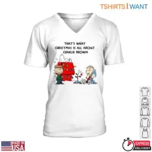 Peanuts Charlie Brown Christmas T-Shirt - Peanuts Characters and Christmas Tree with 'That's What Christmas Is All About' 7 Peanuts Charlie Brown Christmas True Holiday Message 2 1.jpg