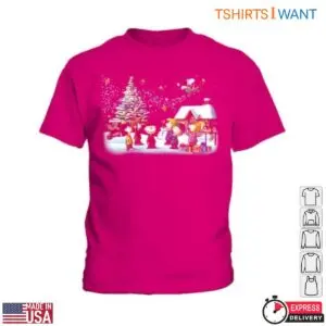 Peanuts Christmas T-Shirt - Festive Holiday Scene with Characters 10 Peanuts Christmas Character Holiday T Shirt 5 1.jpg