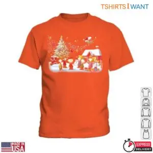 Peanuts Christmas T-Shirt - Festive Holiday Scene with Characters 11 Peanuts Christmas Character Holiday T Shirt 6 1.jpg