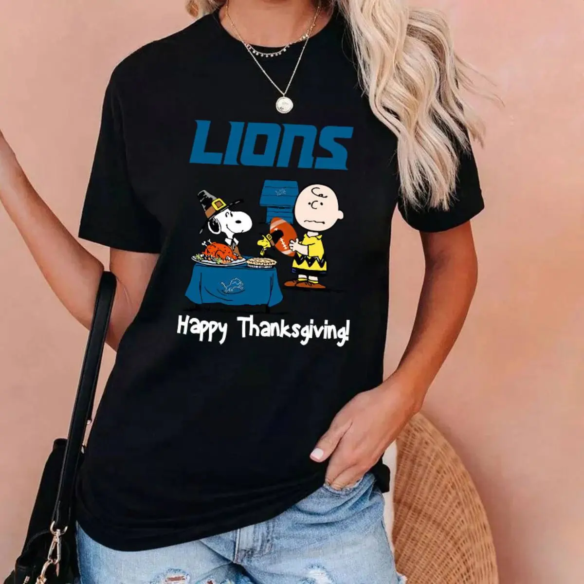 Peanuts Detroit Lions Thanksgiving Shirt 11 Peanuts Detroit Lions Thanksgiving Sweatshirt 4
