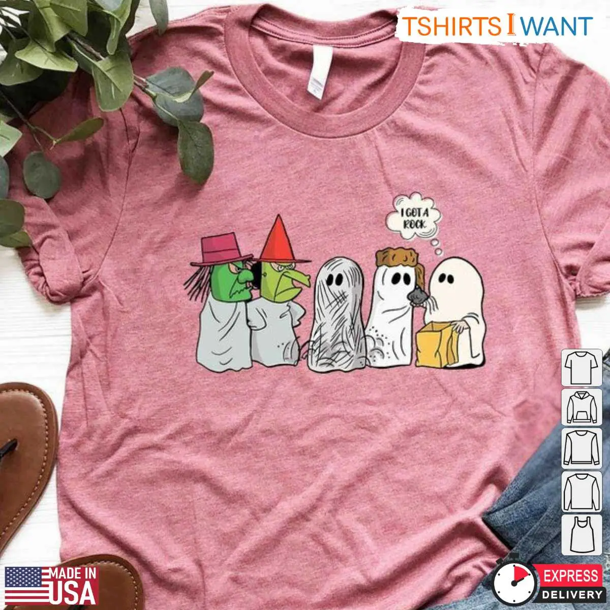 Peanuts Halloween Ghost Rock T Shirt 1 1.jpg
