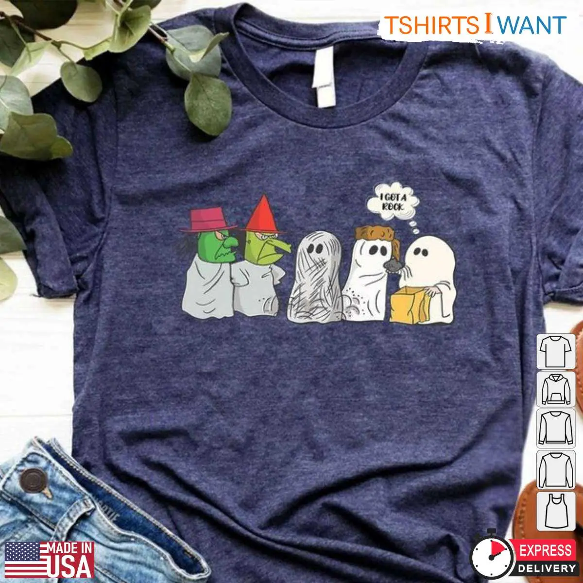 Peanuts Halloween Ghost Rock T Shirt 2 1.jpg