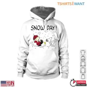 Peanuts Snow Day T-Shirt - Charlie Brown and Snoopy Winter Fun Graphic 9 Peanuts Snow Day Winter Fun Tee 4 1.jpg