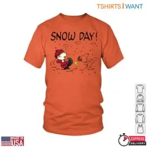Peanuts Snow Day T-Shirt - Charlie Brown and Snoopy Winter Fun Graphic 10 Peanuts Snow Day Winter Fun Tee 5 1.jpg