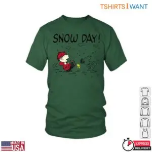 Peanuts Snow Day T-Shirt - Charlie Brown and Snoopy Winter Fun Graphic 11 Peanuts Snow Day Winter Fun Tee 6 1.jpg