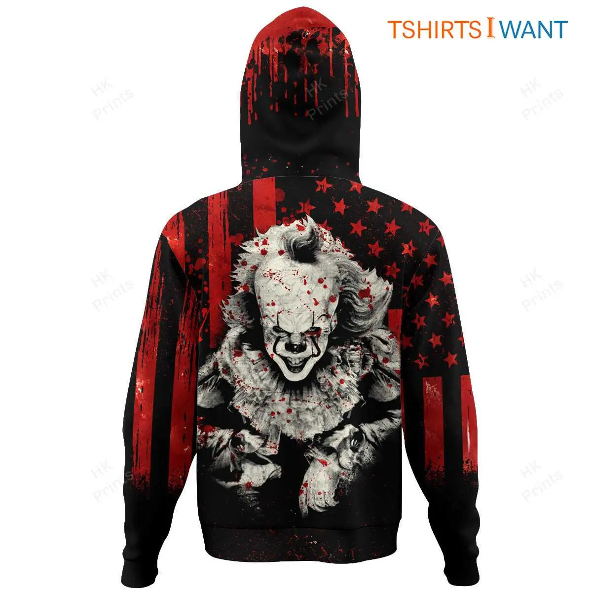 Pennywise Clown Hoodie American Flag Horror Halloween 3 1.jpg