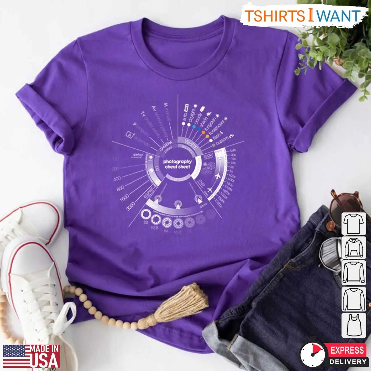 Photography Cheat Sheet Shirt Perfect Gift for Camera Enthusiasts 6 1.jpg