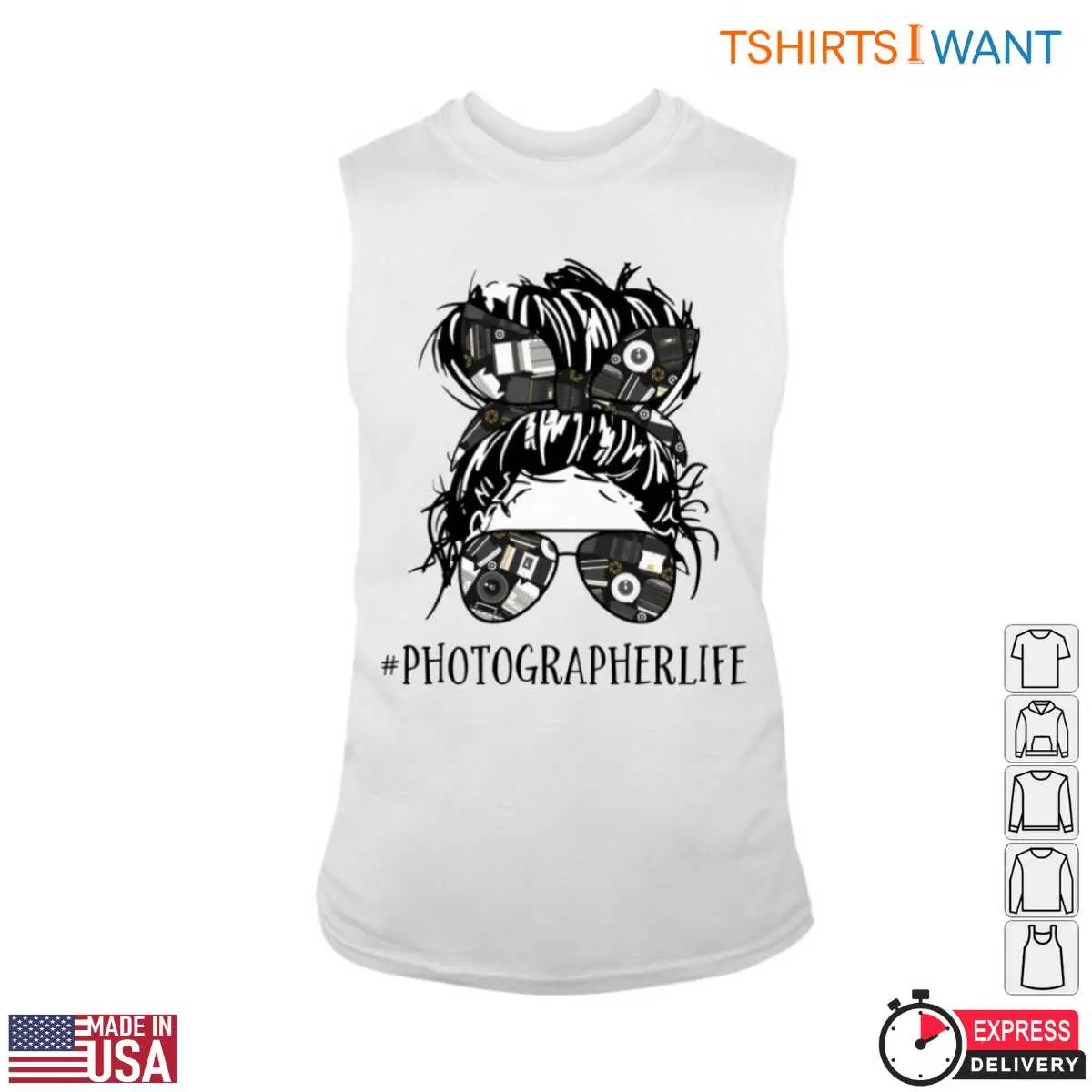 Photography Enthusiast T Shirt Messy Bun Camera 3 1.jpg